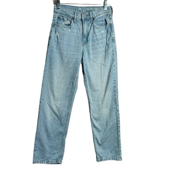 Gap Teen Sky-High Loose Jeans Size 10 Light Wash - Picture 1 of 9